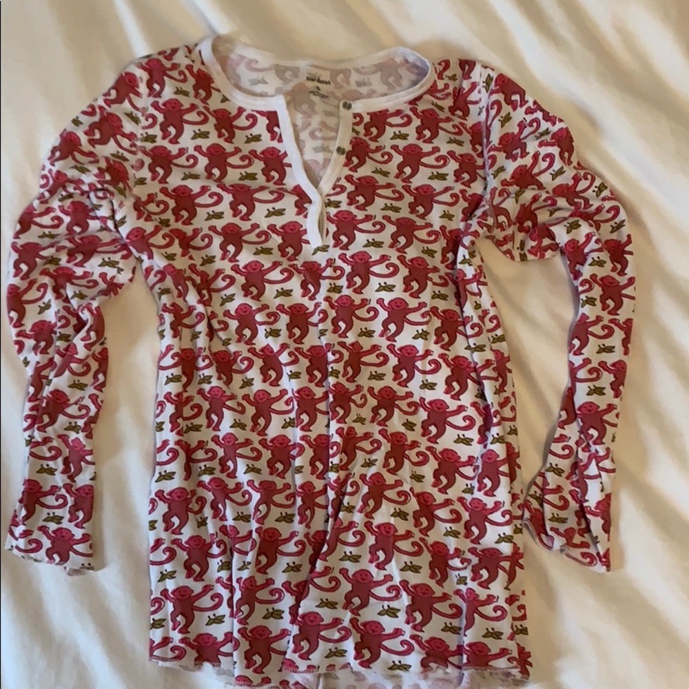 Roller Rabbit Pink Monkey Pajamas